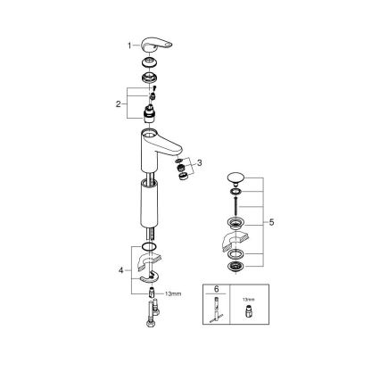 GROHE 24331001 - Umyvadlová baterie SWIFT 319 mm lesklý chrom