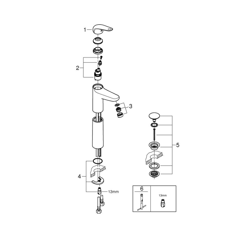 GROHE 24331001 - Umyvadlová baterie SWIFT 319 mm lesklý chrom