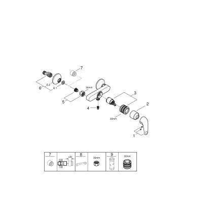 GROHE 24333001 - Sprchová baterie SWIFT DN 15 lesklý chrom
