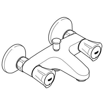 GROHE 25450001 - Vanová baterie COSTA L DN 15 lesklý chrom