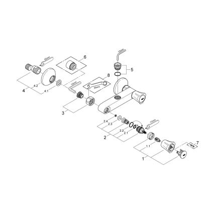 GROHE 26009001 - Sprchová baterie COSTA L DN 15 lesklý chrom
