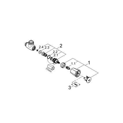GROHE 26010001 - Sprchový ventil COSTA L lesklý chrom