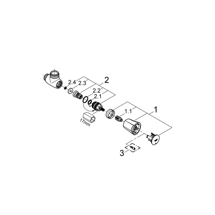 GROHE 26010001 - Sprchový ventil COSTA L lesklý chrom