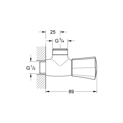GROHE 26010001 - Sprchový ventil COSTA L lesklý chrom