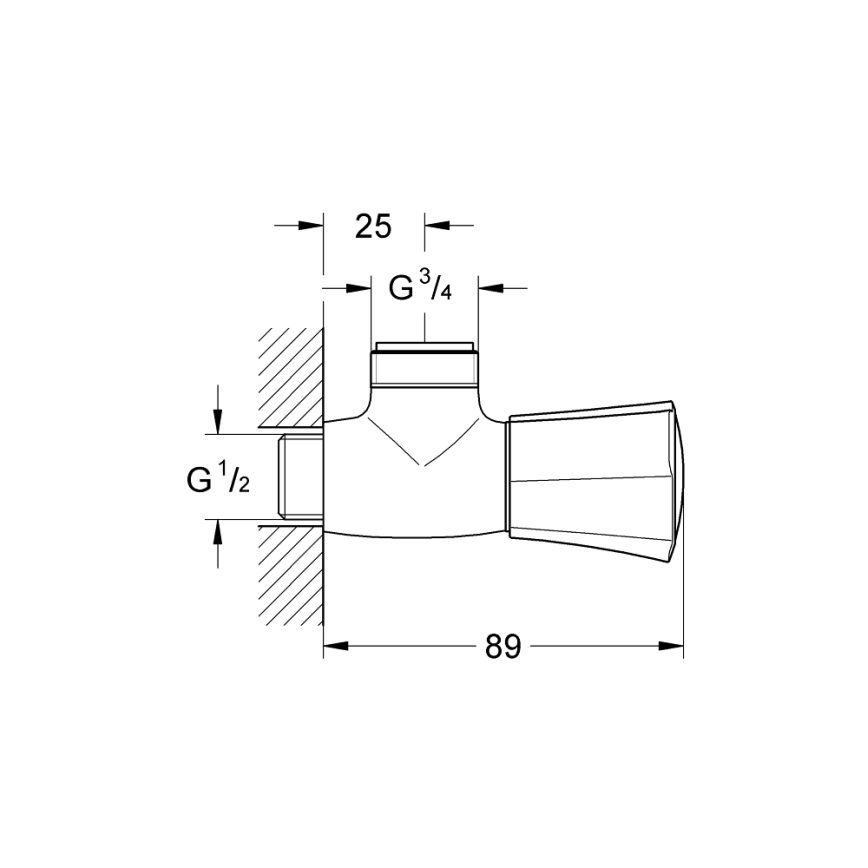 GROHE 26010001 - Sprchový ventil COSTA L lesklý chrom