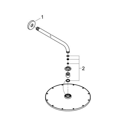 GROHE 26066GN0 - Hlavová sprcha RAINSHOWER COSMOPOLITAN 310 380 mm zlatá