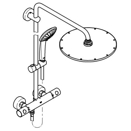 GROHE 26075AL0 - Sprchový systém EUPHORIA SYSTEM 310 450 mm grafit