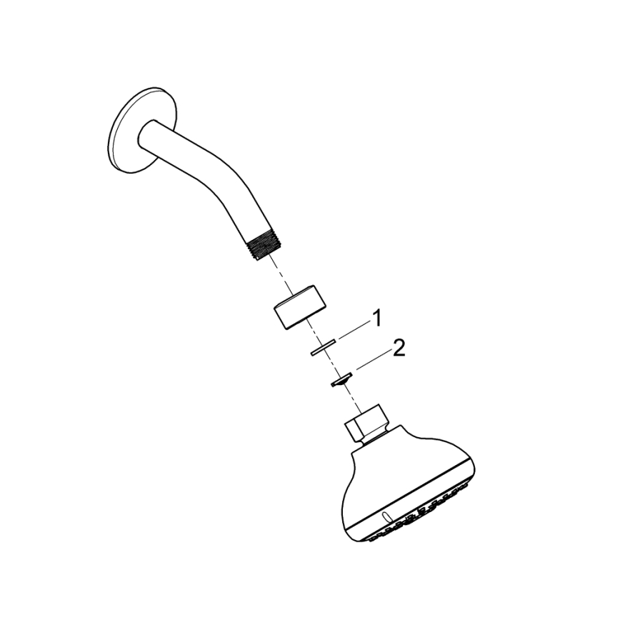 GROHE 26088001 - Hlavová sprcha TEMPESTA 100 100 mm lesklý chrom