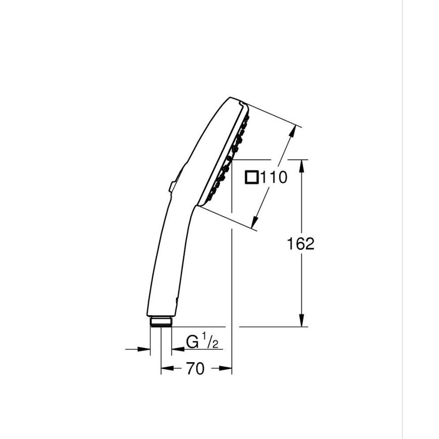 GROHE 26092001 - Ruční sprcha VITALIO COMFORT 110 × 110 mm lesklý chrom
