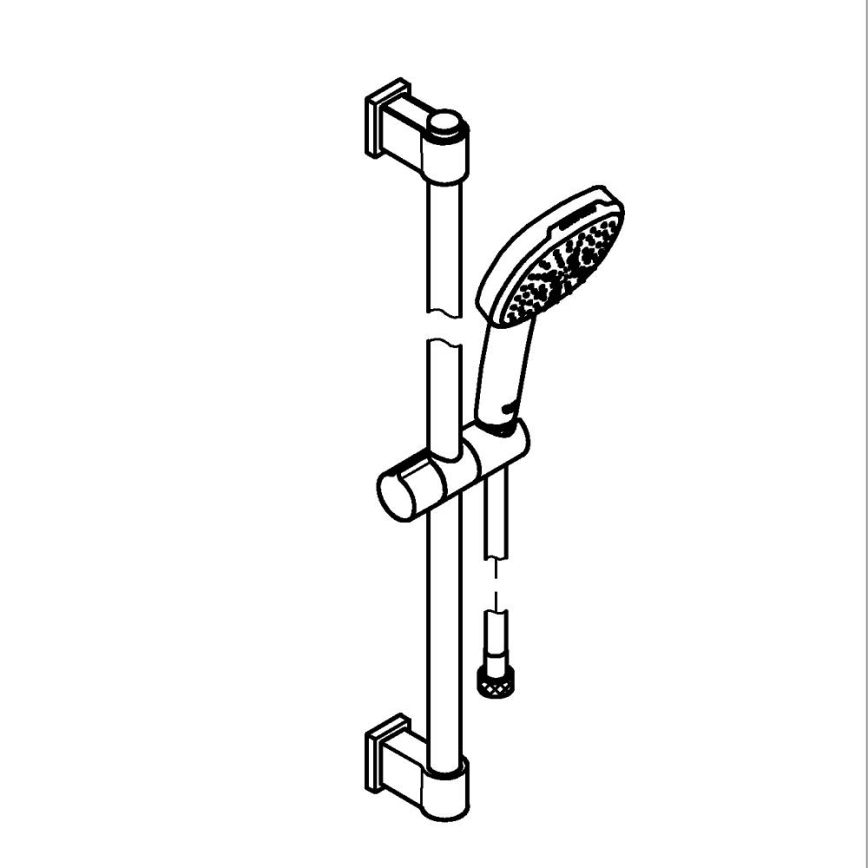 GROHE 26096001 - Sprchový set VITALIO COMFORT 110 600 mm lesklý chrom