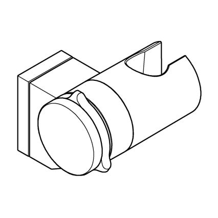 GROHE 261832431 - Nástěnný držák sprchy VITALIO UNIVERSAL černá