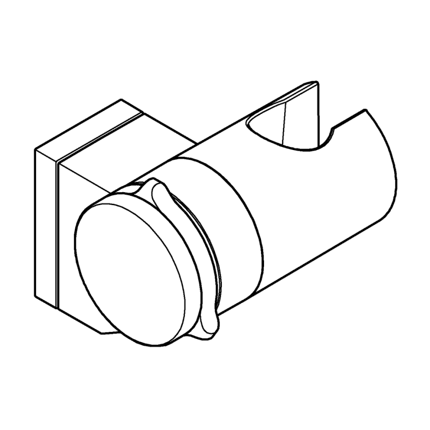 GROHE 261832431 - Nástěnný držák sprchy VITALIO UNIVERSAL černá