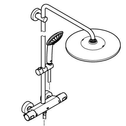 GROHE 26400001 - Sprchový systém VITALIO JOY SYSTEM 310 450 mm lesklý chrom