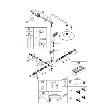 GROHE 26403KF2 - Sprchový systém VITALIO JOY 260 černá