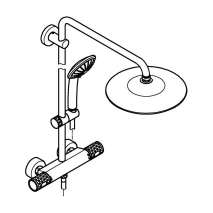 GROHE 26403KF2 - Sprchový systém VITALIO JOY 260 černá