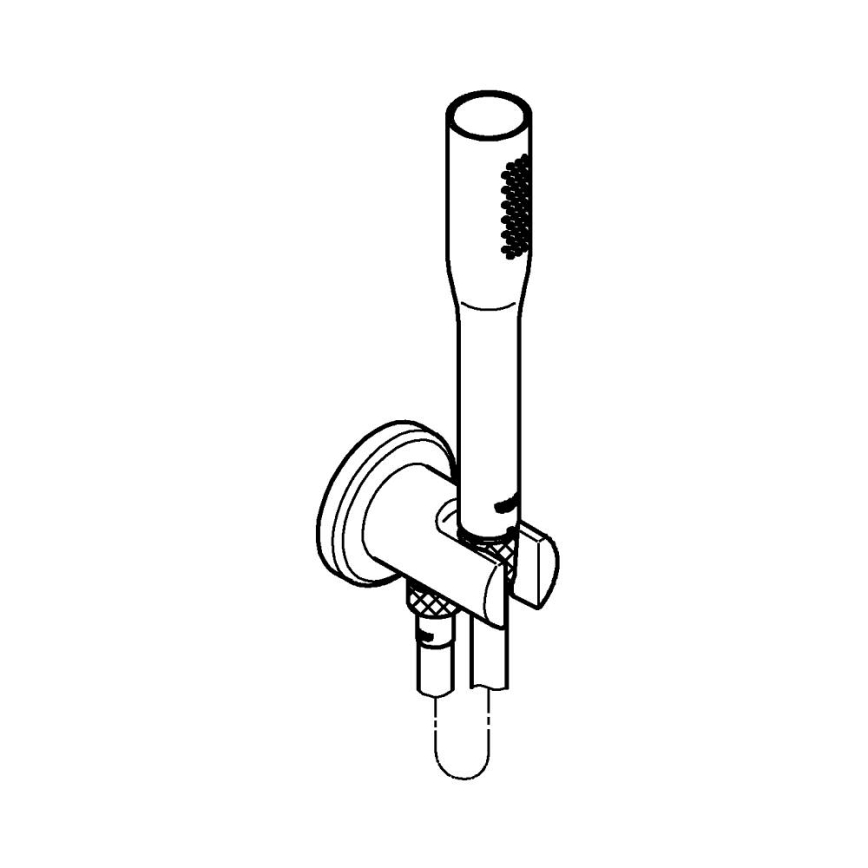 GROHE 26404000 - Ruční sprcha STICK s hadicí a držákem lesklý chrom