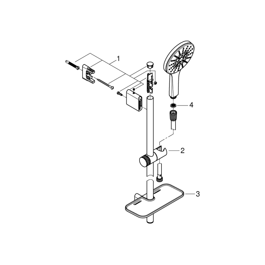 GROHE 26546000 - Sprchový set RAINSHOWER SMARTACTIVE 600 mm lesklý chrom