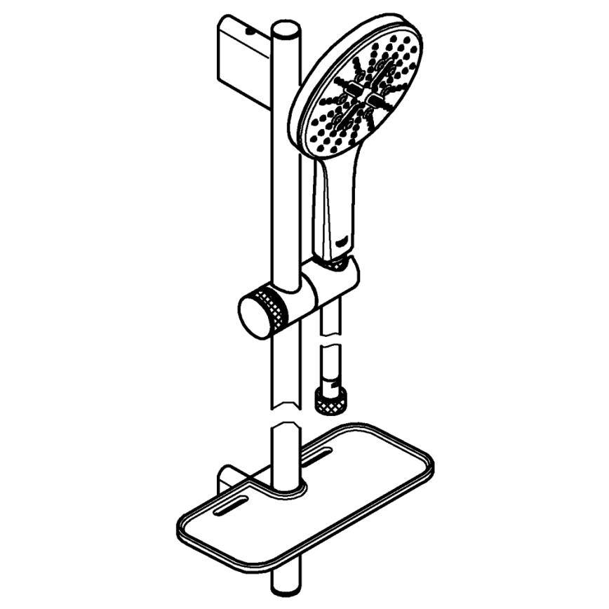 GROHE 26546000 - Sprchový set RAINSHOWER SMARTACTIVE 600 mm lesklý chrom