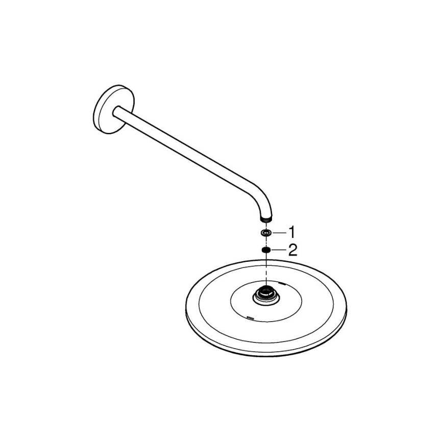 GROHE 26558000 - Set s hlavovou sprchou RAINSHOWER MONO 310 422 mm lesklý chrom