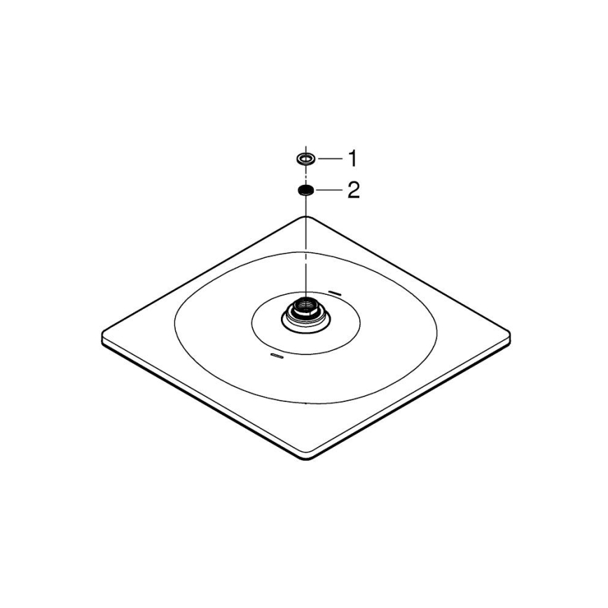 GROHE 26568000 - Hlavová sprcha RAINSHOWER MONO 310 CUBE 310 × 310 mm chrom