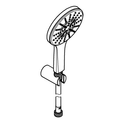GROHE 26581000 -Set pro upevnění na zeď RAINSHOWER SMARTACTIVE 130 1500 mm chrom