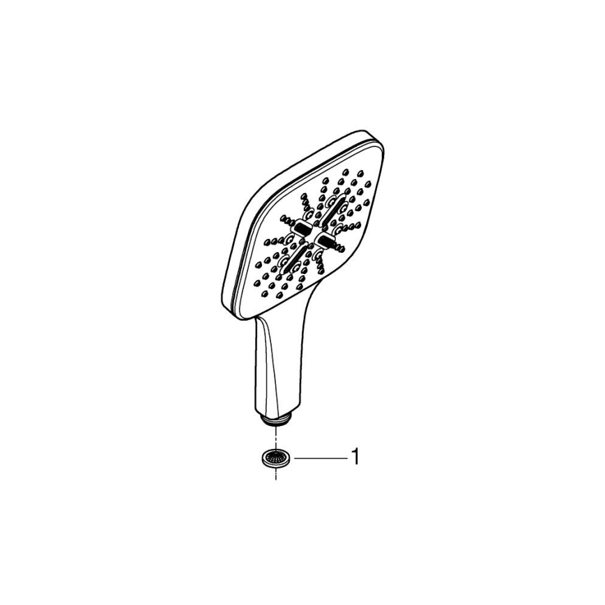 GROHE 26582000 - Ruční sprcha RAINSHOWER SMARTACTIVE 130 CUBE lesklý chrom