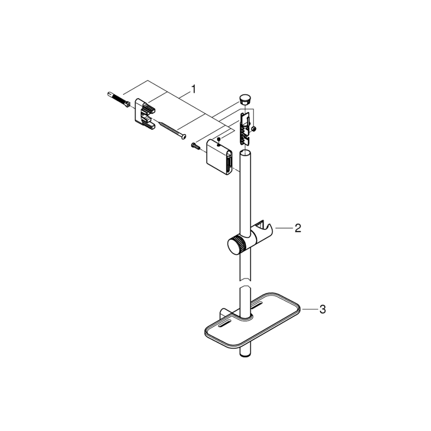 GROHE 26603DC0 - Sprchová tyč RAINSHOWER SMARTACTIVE 900 mm nerez