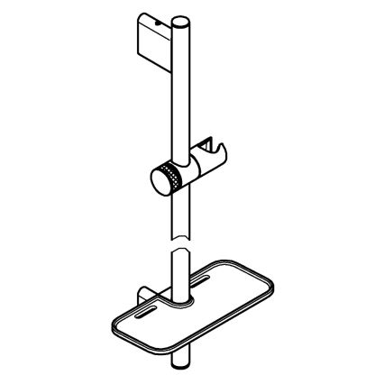 GROHE 26603DC0 - Sprchová tyč RAINSHOWER SMARTACTIVE 900 mm nerez