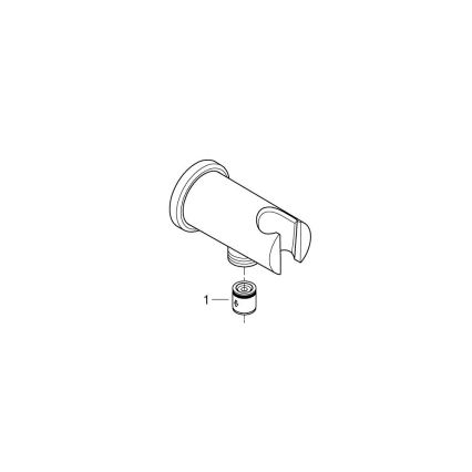 GROHE 26658000 - Nástěnná přípojka s integrovaným držákem sprchy O 48 mm chrom