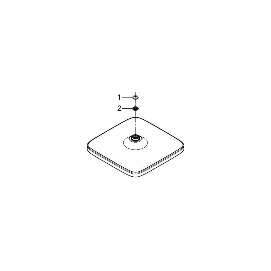 GROHE 26695000 - Hlavová sprcha VITALIO COMFORT 250 × 250 mm lesklý chrom