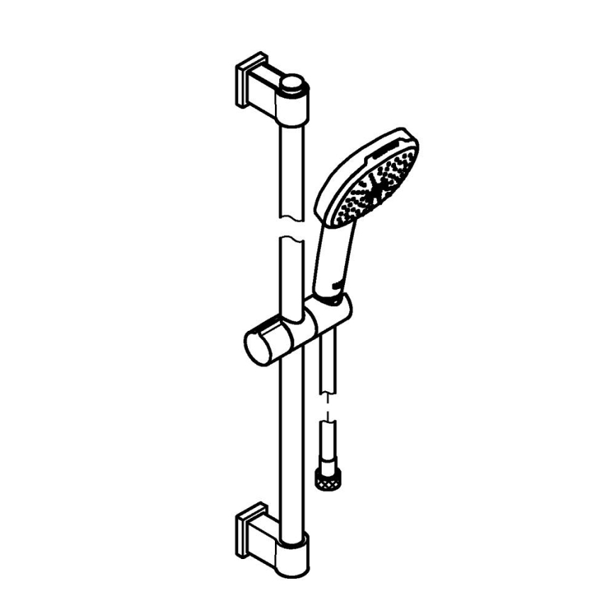 GROHE 26928001 - Sprchový set VITALIO COMFORT 110 600 mm lesklý chrom