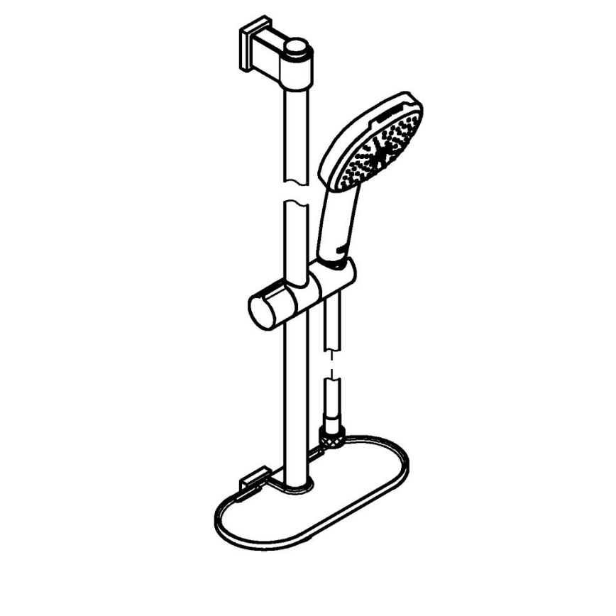 GROHE 26929001 - Sprchový set VITALIO COMFORT 110 600 mm lesklý chrom