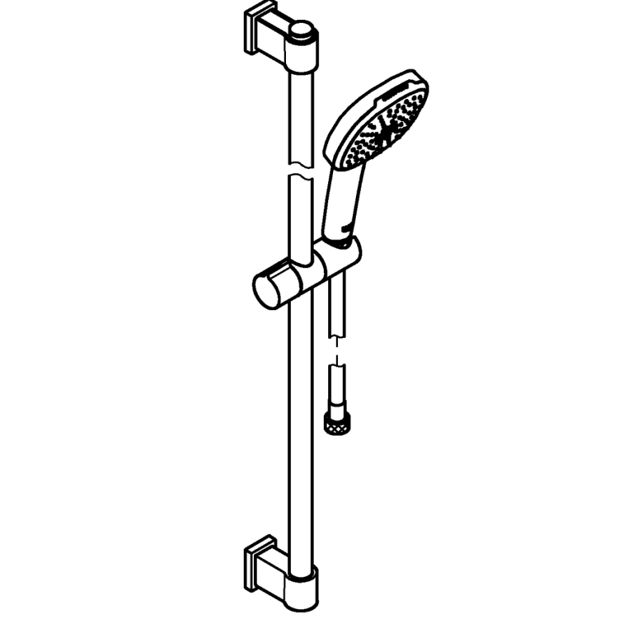 GROHE 26931001 - Sprchový set VITALIO COMFORT 110 900 mm lesklý chrom