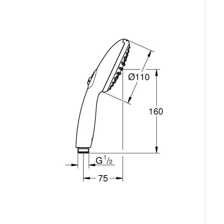 GROHE 26947001 - Sprchová hlavice VITALIO START lesklý chrom