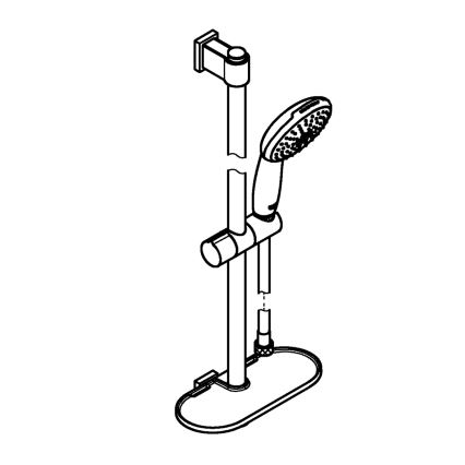 GROHE 26952001 - Sprchová sada VITALIO START 110 600 mm lesklý chrom