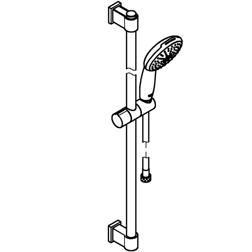 GROHE 26955001 - Sprchový set VITALIO START 110 900 mm nerez