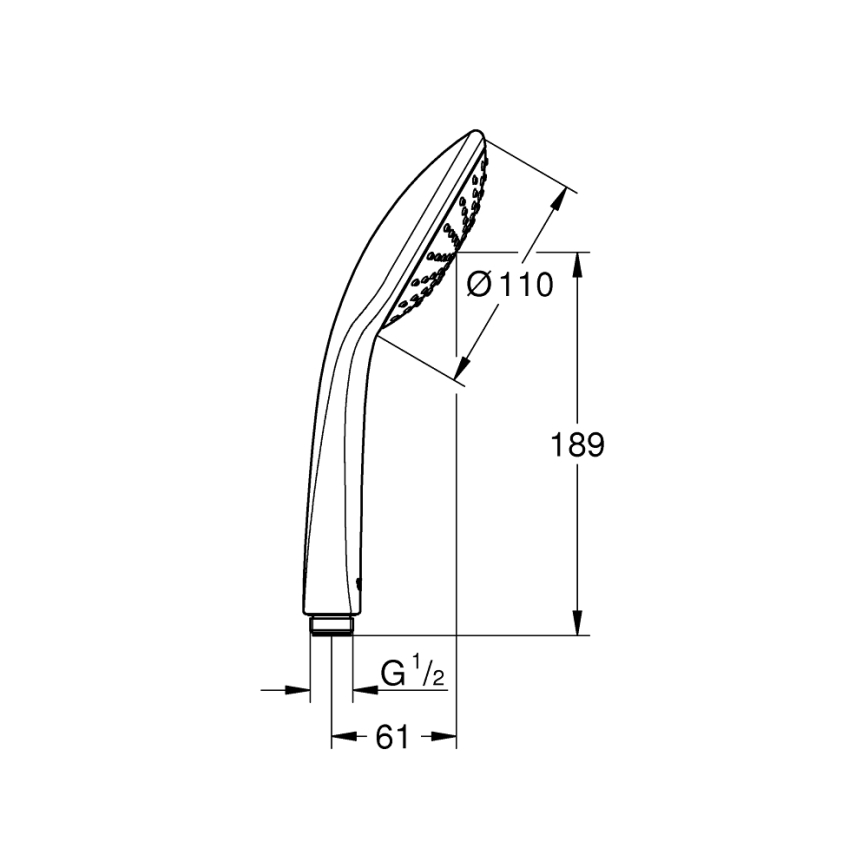 GROHE 27316000 - Ruční sprcha VITALIO JOY 110 mm lesklý chrom