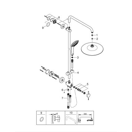 GROHE 27421002 - Sprchový systém EUPHORIA 260 lesklý chrom