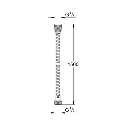 GROHE 27502KS1 - Sprchová hadice VITALIOFLEX METAL LONG-LIFE 1500 mm černá