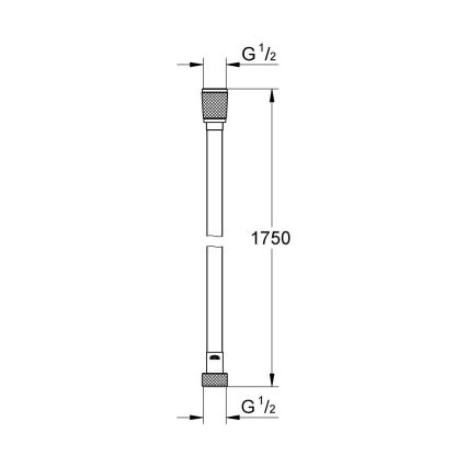 GROHE 27506001 - Sprchová hadice VITALIOFLEX SILVER 1750 mm lesklý chrom