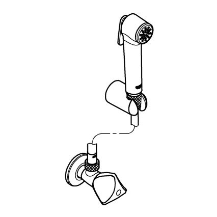 GROHE 27514001 - Ruční bidetová sprcha TEMPESTA-F TRIGGER SPRAY 30 36 mm chrom