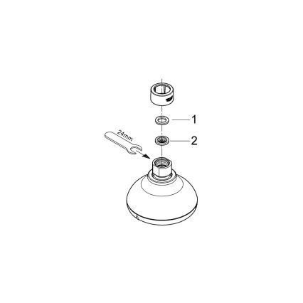 GROHE 27606001 - Hlavová sprcha NEW TEMPESTA 100 100 mm lesklý chrom