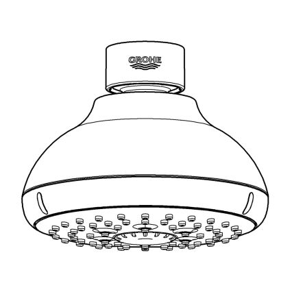 GROHE 27606001 - Hlavová sprcha NEW TEMPESTA 100 100 mm lesklý chrom