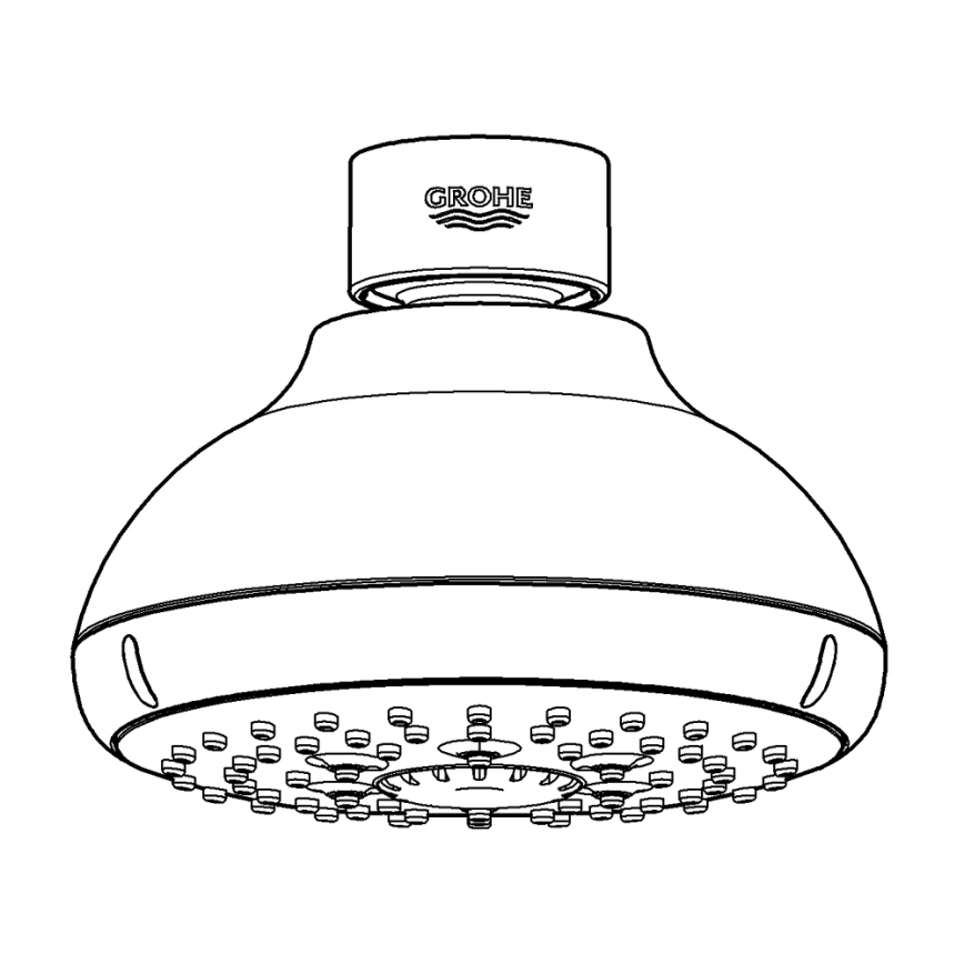 GROHE 27606001 - Hlavová sprcha NEW TEMPESTA 100 100 mm lesklý chrom
