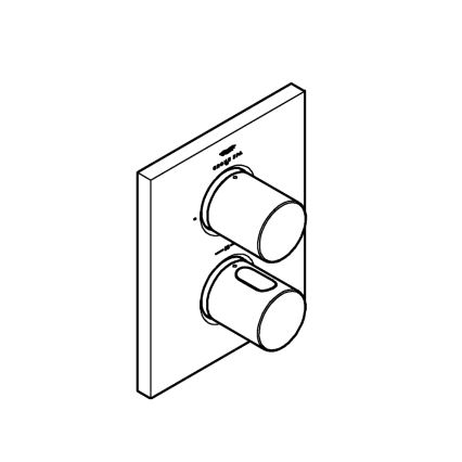 GROHE 27618000 - Termostatická krytka GROHTHERM F lesklý chrom