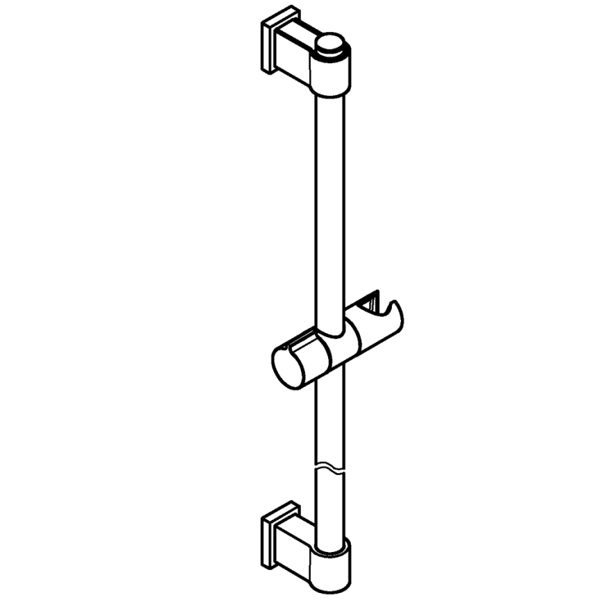 GROHE 277242431 - Sprchová tyč VITALIO UNIVERSAL 600 mm černá