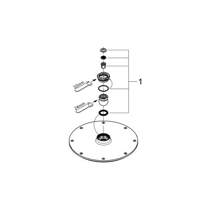 GROHE 28368000 - Hlavová sprcha RAINSHOWER COSMOPOLITAN O 210 mm lesklý chrom