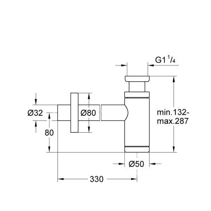 GROHE 28912DL0 - Sifon DN 32 bronzová