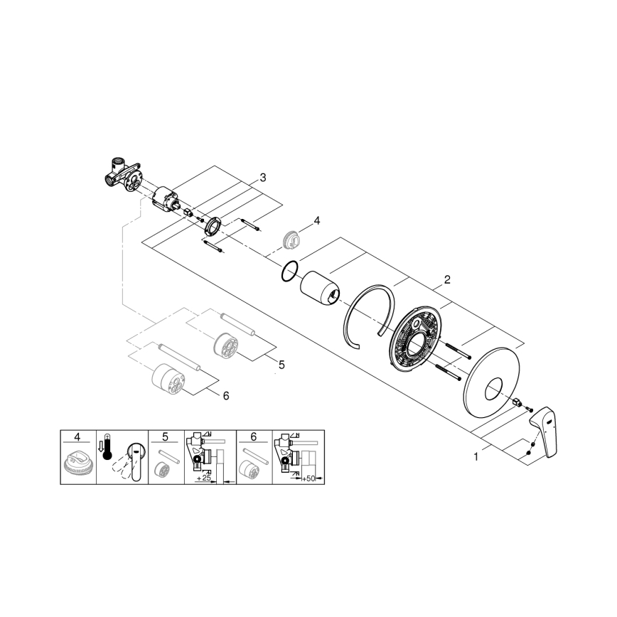 GROHE 29116000 - Sprchová baterie START FLOW lesklý chrom