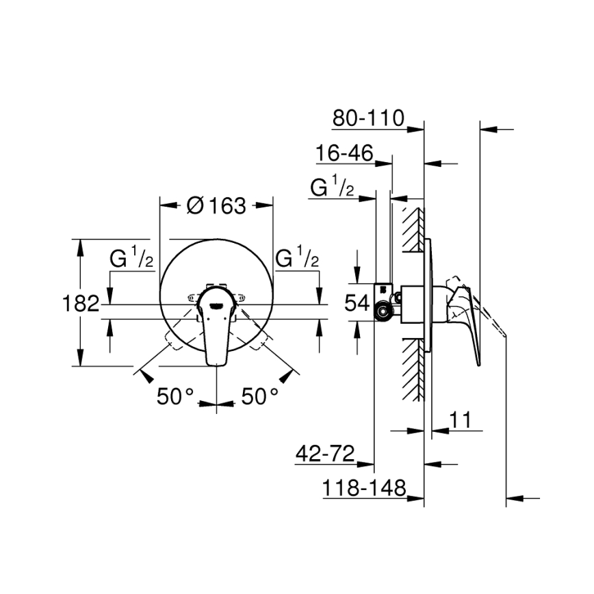 GROHE 29116000 - Sprchová baterie START FLOW lesklý chrom